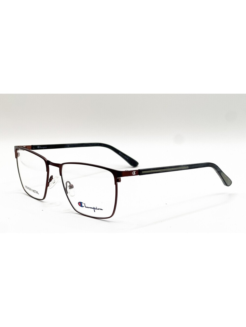 Champion Spring C03 Matte Dark Brown Black Rectangle Eyeglass Frames 56-19-140